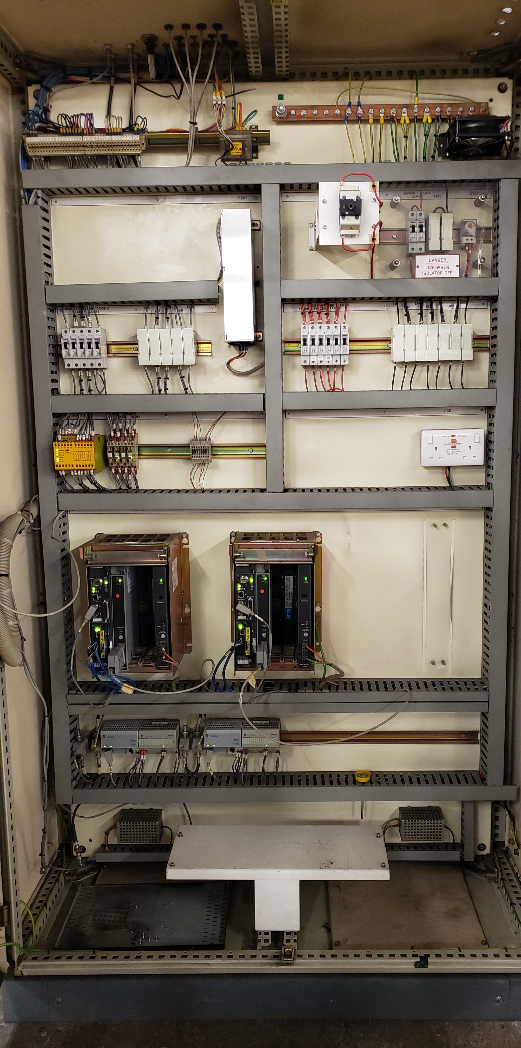 Internal View of CHEPLC PLC Panel Before Works